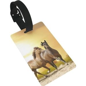 Bagagelabel voor koffer koffer tags identificatoren voor vrouwen mannen reizen snel ter plaatse bagage koffer paard