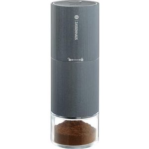 ZASSENHAUS Elektrische koffiemolen Master USB | Coffee Grinder roestvrij staal met instelbare molen | espressomolen met accu