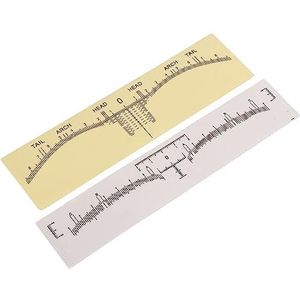 Wegwerp Wenkbrauw Shaper Liniaal, 100 Stks Wegwerp Wenkbrauw Liniaal PVC Gids Meten voor Schoonheidssalon voor Microblading Artiesten