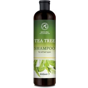 Tea Tree Shampoo 480ml - Natuurlijke Shampoo - Anti-Roos- voor Haargroei en Volume - Sulfaatvrije Shampoo - Natural Shampoo - Beautysalon - Wellness - Persoonlijke Verzorging - Vrij van Kleurstoffen