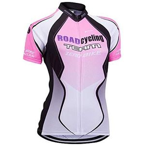 Vrouwen fietskleding, ademende lichtgewicht en comfortabele fietstruien, sneldrogende korte T-shirt, S, 0012