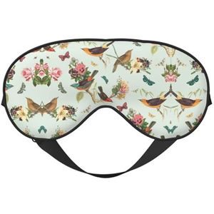 Vogel Patroon Slaap Eye Mas Bijgewerkt Ontwerp Licht Blokkerende Night Eye Blinder Mannen Vrouwen Shift Werk Reizen