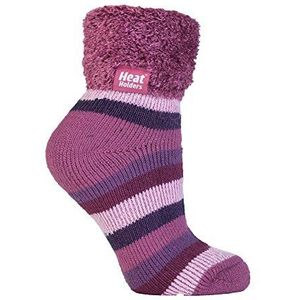 Heat Holders LaDit Lounge Socks 4-8 37-42 Muted Roze Stripe