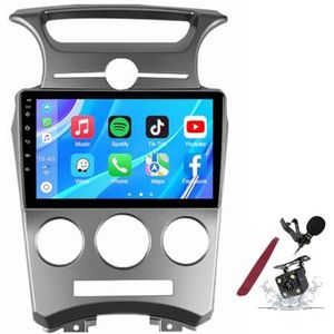 Android 14 Autoradio Sat Navi voor K-IA Carens(2007-2011) 9 Inch Touchscreen Multimedia Speler met Draadloze Carplay GPS Navigatie FM RDS Bluetooth 5G-WiFi SWC DSP,M120s