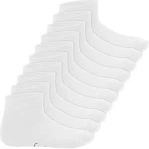 Footstar Kindersokken met korte schacht (10 paar) kwartsokken voor meisjes en jongens - Sneak it!, wit, 31-34