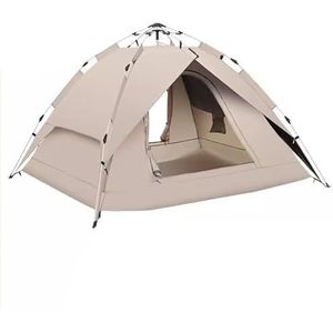 Tent, kampeertent, opvouwbare draagbare volautomatische snelopen zonnescherm waterdichte tent voor kamperen, tenten voor kamperen, strandtent (kleur: drijfzand goud)