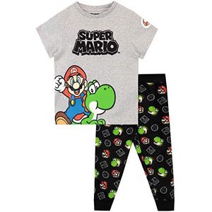 Super Mario Jongens Pyjama, Grijs, 3-4 jaar