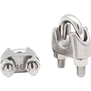 U-vormige schroeven, zadelklemmen 1/4/10 stuks zilveren roestvrijstalen U-bout kabelklem M2-M10mm(10pcs,M8)