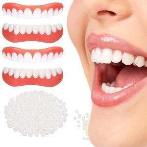 Wttfc - Instant Veneers - Cosmetische Valse Tanden - 2 Paar Boven- en Ondertanden