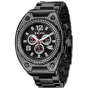Zeno-Watch Mens Horloge - Bling 1 Chronograaf zwart - 91026-5030Q-bk-i1M
