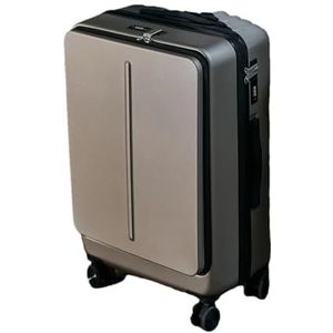 Rollende Bagage Zakelijke Reizen Koffer Case Unisex Universele Wiel Trolley PC Box Trolley Bagage, Goud, 20