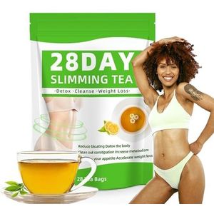 28 Day Detox Tea Bags - Natuurlijke, Milde Detox- En Gewichtsbeheersingsthee, Dagelijkse Afslankthee For Welzijn(2PCS)