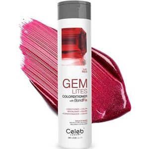 Celeb Luxury Gem Lites Colorditioner Robijnrood, kleurende conditioner met BondFix-hechtingsboost, semi-permanente haarkleuring, voor het opfrissen en bijhouden van rode en dieprode tinten