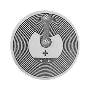 Dongyang NFC-tags (20 stuks), NTAG216-chip, 888 bytes geheugen, ronde transparante zelfklevende etiketten, hoge scansterkte, ultraslank ontwerp