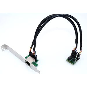 Computer District - Netwerkkaart M2 2230(Key A + Key E) - 1 poort RJ45 Gigabit Ethernet 10/100/1000 Mbps - chipset Realtek RTL811 - geodriehoek laag en hoog profiel