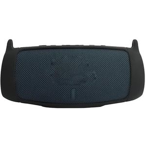 Case Siliconen voor JBL Charge 5 en draagbare Bluetooth-luidspreker, draagbare ultralichte beschermhoes met karabijnhaak en schouderriem (zwart)