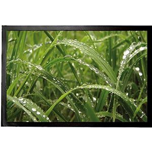 1art1 Planten Dew Drops In Green Grass Deurmat 60x40 cm