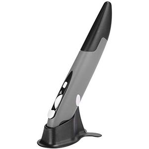 2.4G USB draadloze penmuis, universele draadloze USB optische penmuis instelbare DPI 800/1200/1600, voor 7/8/Vista/XP/2000/Android(Grijs)