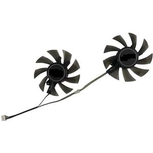 2 stuks T128015DU, grafische kaartventilator voor GALAX voor GTX 1060 OC 6GB, voor KFA2 1660 Ti witte Mini GA82S2H