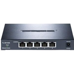 5-Port 2.5G Ethernet Switch 2.5GBASE-T RJ45 Netwerk Hub Plug and Play Internet Splitter TL-SH1005 (Kleur: EU Adapter)