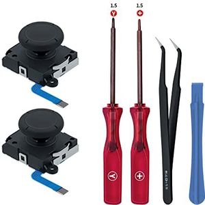 Tolesum - 3D Analoge Joystick Reparatieset - Zwart - Voor NS Switch/Switch OLED Joy-Con/Switch Lite Controller
