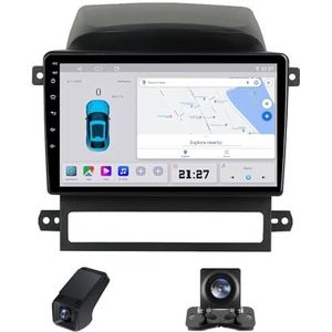 Android 13 Autoradio geldt voor Chevrolet Captiva I 1 2006-2011 9 inch Touchscreen Autoradio met Wireless Carplay Android Auto Navi GPS Bluetooth/WiFi+Telecamera Achterkant(NF-1)