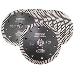 DT-DIATOOL Diamond Saw Blade 10 STKS 5 Inch/125mm Super Dunne Snijschijf voor Porselein Tegel Marmeren Keramische Graniet