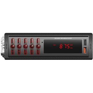 Tyatocepy Auto Mp3-speler Handsfree Bellen Dual USB Draadloze Bluetooth AUX-ingang 1099 Auto Card Radio Zwart ABS Ondersteuning FM-functie