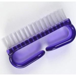 Paarse Handvat Handvat Nagelborstel, Nail Hand Vingernagel Schrobben Schoonmaakborstel Voor Teennagels Cleaner Pedicure Borstels Manicure en Pedicure Gereedschap