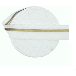 Matte vouwbare elastische FOE 3/4"" 20mm gouden lijn niet-glanzende spandex band webbing ondergoed jurk naaien afwerking 2 5 10 Yard-Wit-20mm-10 Yards