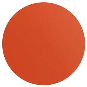 DEQORI Rond wandbehang, zelfklevend, Ø 80 cm, kleur effen, terracotta, textiel-canvas, verwijderbaar, decoratief en vormvast, voor woonkamer, kantoor, hal of kinderkamer