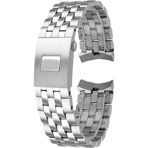 20m 21mm Roestvrij Stalen Horlogeband for IWCfor Pilot for Mark 17 18 for IW377714for IW377717for IW377710 Horlogeband Armband for Mannen (Color : Silver, Size : 20mm)