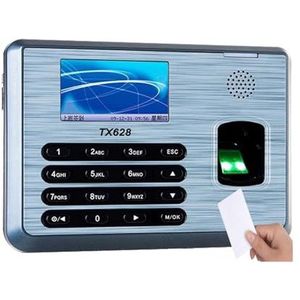 Aanwezigheidsmachine voor medewerkers Mutil-taaltijdklok for kleine bedrijven 3-inch kleurenscherm S30 biometrische vingerafdruk tijdregistratierecorder voor kleine bedrijven en kantoren(IC card ADMS)