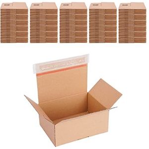 verpacking Automatische doos - 300 verzenddozen met zelfklevende deksel - kartonnen dozen 160 x 130 x 70 mm - VP10