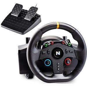 NiTHO Drive Pro One gaming-racestuur met aparte shifter en vloerpedalen, stuur voor PC, PS4, Xbox One, Xbox X/S, schakelaar, 270 graden Zero Dead Zone Driving Car Simulator