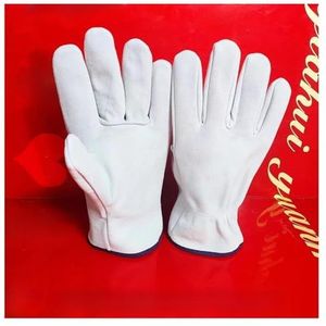 Tweelaagse lashandschoenen van schapenvacht Slijtvast Anti-verbranding Zacht lassen Lasserbescherming Arbeidsverzekering(Seamless sheepskin)