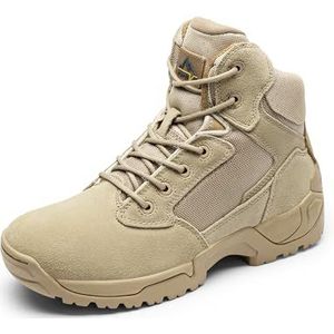 NORTIV 8 Mannen Militaire Tactische Werklaarzen Wandelen Motorfiets Combat Booties REACTIE, Y-zand, 9 Wide