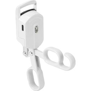 ACOGEDO Geavanceerde Verwarmde Wimperkruller met Instelbare Temperatuur - Oplaadbare Elektrische Wimpers Krulaar voor Langdurige Krul - Wit (WHITE)