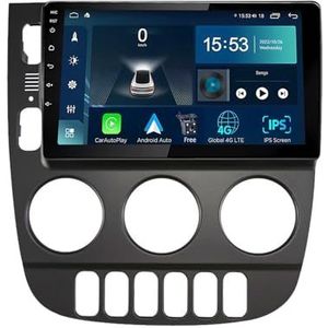 Android 14.0 2 Din Autoradio 9"" Touchscreen Auto Stereo voor Benz ML 350 (W163) 2001-2005 met Draadloze Carplay Android Auto GPS navigatie AHD Omgekeerd beeld Stuurwielbediening(A,S-6(8G+128G))