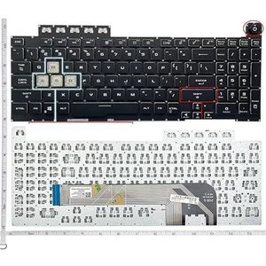 Toetsenbordverlichting voor ASUS TUF voor Gaming FX506L FA506 FX506 FX706 FX706H FA706(ORG NO backlight)