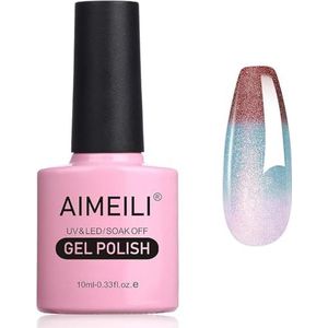 AIMEILI Chameleon Nagellak, semi-permanent, kleurveranderend, temperatuur, pailletten, thermogel, UV/LED, soak-off, manicure, 10 ml - 04