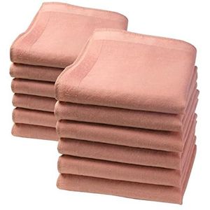 Merrysquare - Kleine Zakdoeken - Maat 23cm vierkant - 100% Katoen - LILLIPUT Model, Antieke Roze