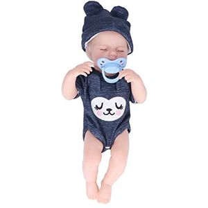 Emulatiepop, pasgeboren babypop die kinderen vergezelt, 12 inch wasbaar, gemakkelijk schoon te maken, nieuwe ouders helpen