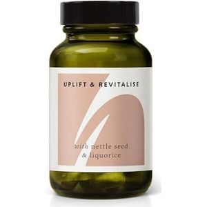 THE HERBTENDER, Uplift & Revitalise - 60 capsules in een pot, vermoeidheid mix met brandnetelzaad en zoethout