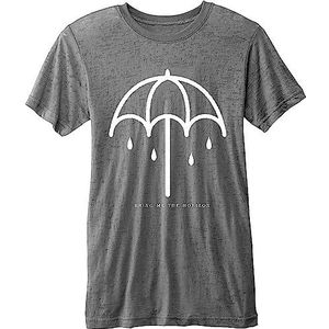 Bring Me The Horizon T Shirt Umbrella nieuw Officieel Unisex Charcoal Grijs XL