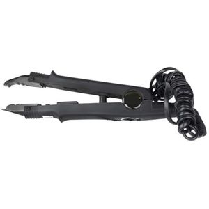 Salon Tool Fusion Iron Keratine Professionele Haren Connector Verstelbare Temperatuur Haarverlenging Eenden Tang Efficiënte Tijdbesparing(Black)