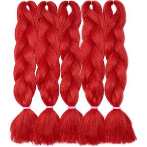 SEGO Haarextensions, 61 cm, rood