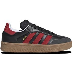 adidas Originals Samba voetbalschoen voor heren, Core Zwart/Beter Scarlet/Carbon, 8 US
