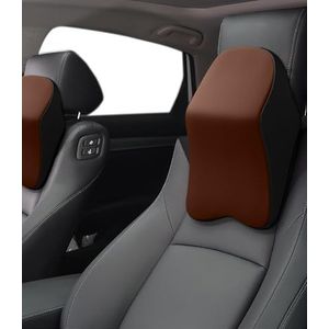 jutyum Nekkussen, hoofdsteun, traagschuim, hoofdsteun voor de auto, comfortabel en ademend, afneembare afdekking, zwarte koffie