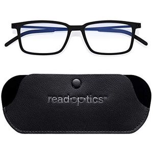 Blauw Licht Bril voor Computers, Gaming en Telefoons die Hoofdpijn en Vermoeide ogen Helpen voorkomen, Platte Opvouwbare bril met Beschermhoe, Blue Light Glasses Read Optics